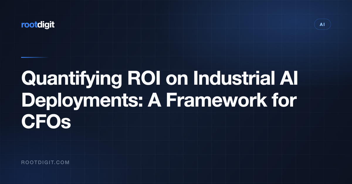 Quantifying ROI on Industrial AI Deployments: A Framework for CFOs